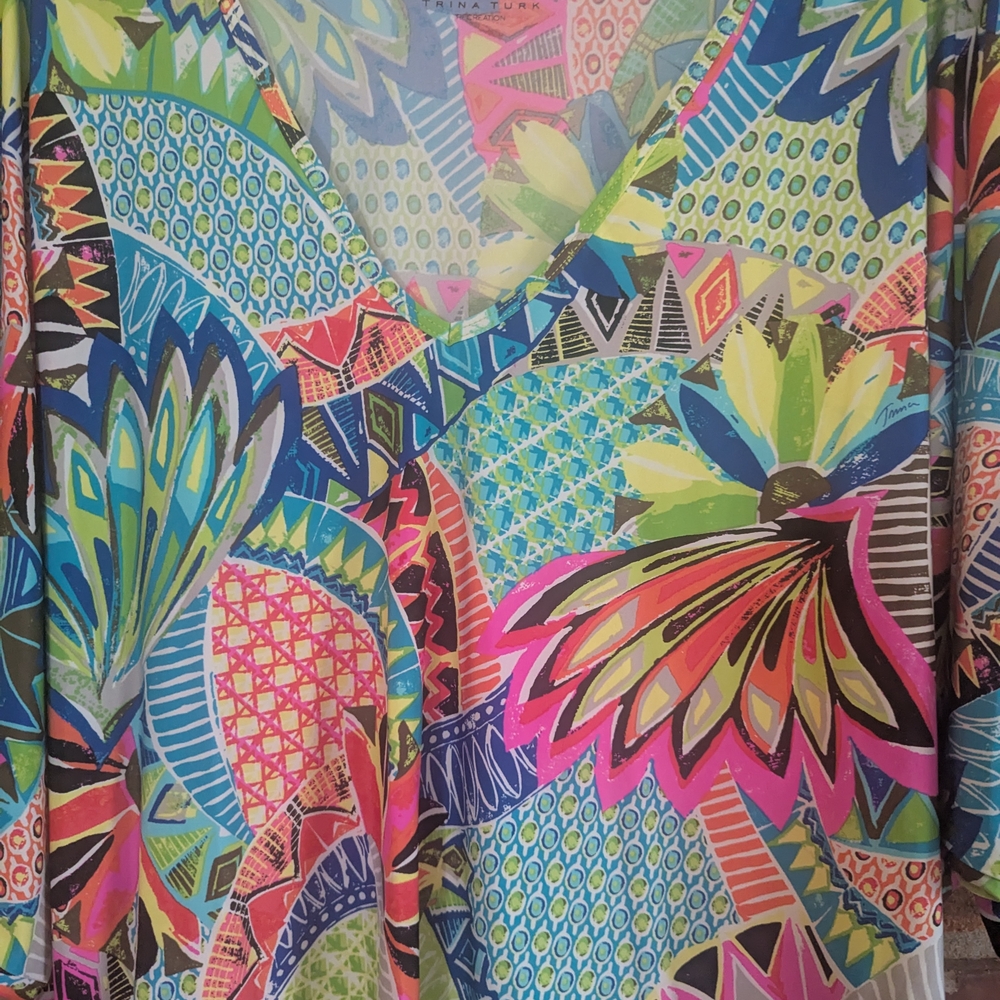 Colorful Patterned Kimono Cover-Up - Picture 4 of 4